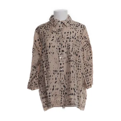 Kortärmad skjorta (Beige, Svart) från Object Lyocell, Nylon