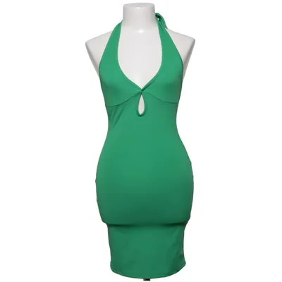 Halternek jurk (Groen) van Melissa Bentsen x NA-KD Elastaan, Polyester