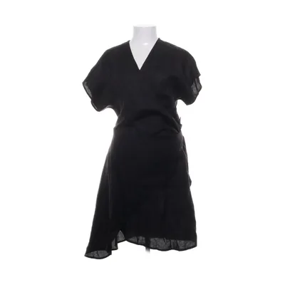 Wrap dress (Black) from & Other Stories Linen, Viscose