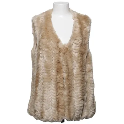Outer vest (Beige) from Flash Woman Acrylic, Polyester