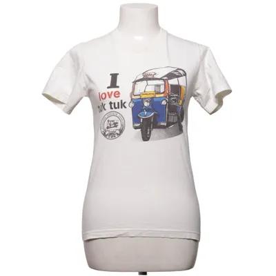 T-shirt (Wit, Blauw, Geel) van Ink's Idea Katoen
