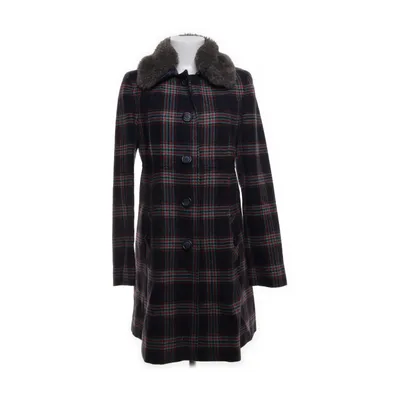 Coat (Blue, Multicolored) from Dickins and Jones Wool, Faux fur, Acrylic, Polyester, Acetate