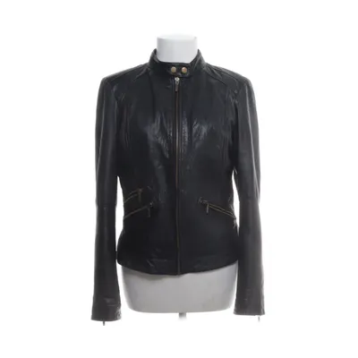 Leren jack (Zwart) van Pimkie Polyester, Leer