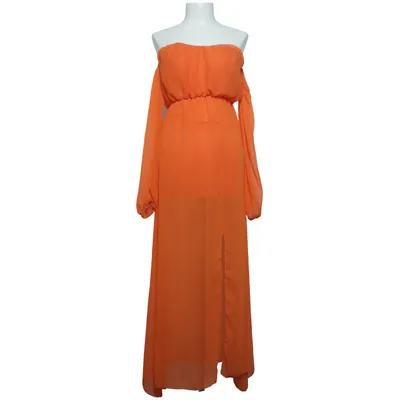 Strandklänning (Orange) från Unica Elastan, Polyester, Viskos