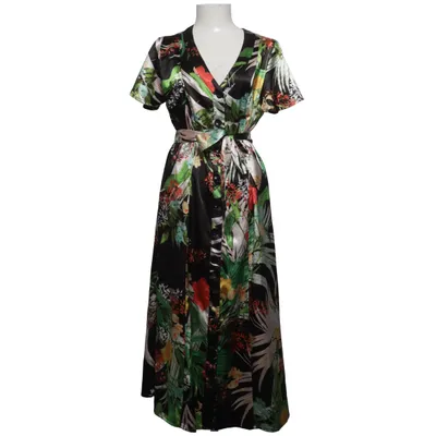 Långklänning (Svart, Flerfärgad) från Jane Lushka Elastan, Polyester