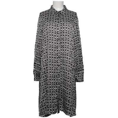 Jurk (Zwart, Wit) van Anna's Dress Affair Elastaan, Viscose