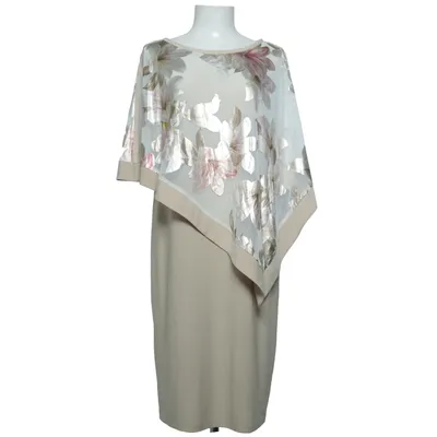 Jurk (Beige, Meerkleurig) van R&M Richards Elastaan, Polyester
