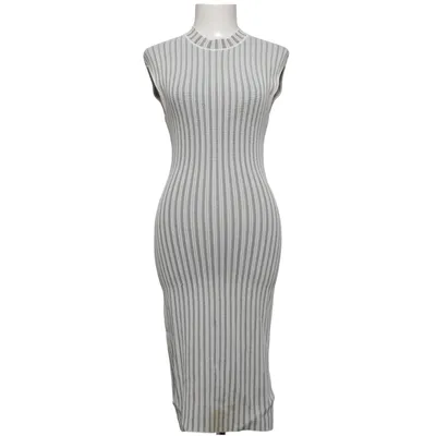Maxi dress (White, Black) from Reiss