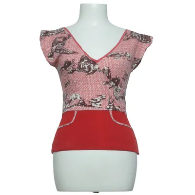 Top (Rot, Weiß, Braun) von Gsus Sindustries Baumwolle, Elasthan