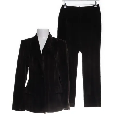 Suit (Brown) from Toni Gard Acetate, Cotton, Viscose