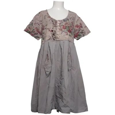Klänning (Grå, Flerfärgad) från Ewa I Walla Bomull