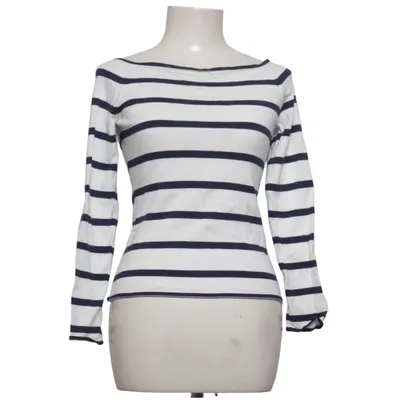 Tröja (Vit, Blå) från H&M Polyamid, Viskos