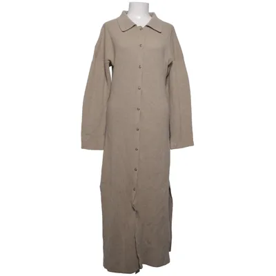 Skjortekjole (Beige) fra Nanushka Kashmir, Merinould, Polyamid, Tencel