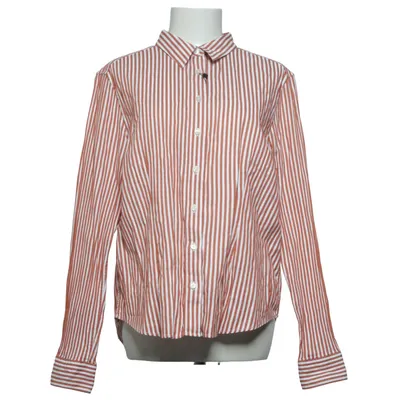 Shirt (White, Brown) from Jaeger Cotton
