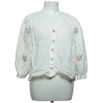 Blouse (White, Multicolored) from Newbie by KappAhl Cotton
