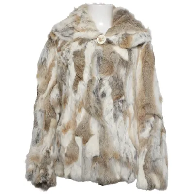 Pälsjacka (Flerfärgad) från Hollies Bomull, Polyester, Kaninpäls