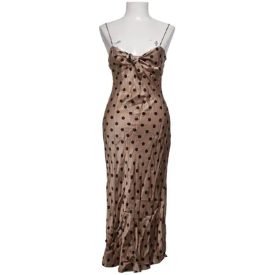 Långklänning (Beige, Svart) från Zara Polyester, Viskos