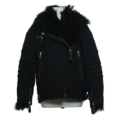 Shearling Jacke (Schwarz) von J.Lindeberg Leder, Polyamid, Polyester, Viskose, Wolle