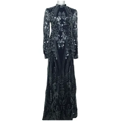 Avondjurk (Blauw) van Miss Ord Polyester
