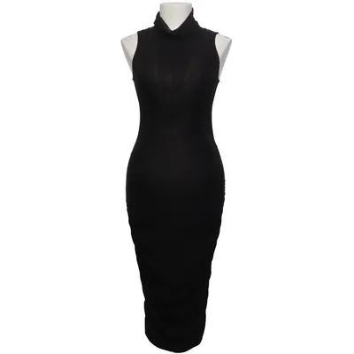Turtleneck dress (Black) from Rebecca Stella Elastane, Polyester
