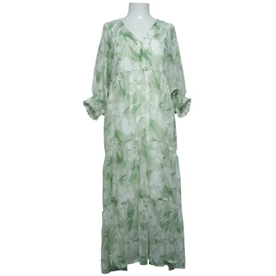 Dress (White, Green) from Ellos Polyester