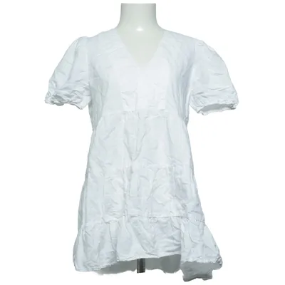 Dress (White) from Zara Cotton, Linen