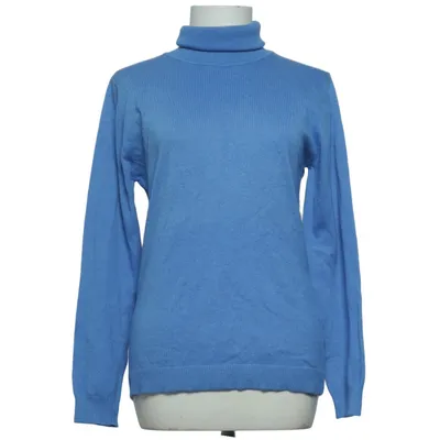 Turtleneck (Blue) from William de Faye Cashmere, Elastane, Silk, Viscose