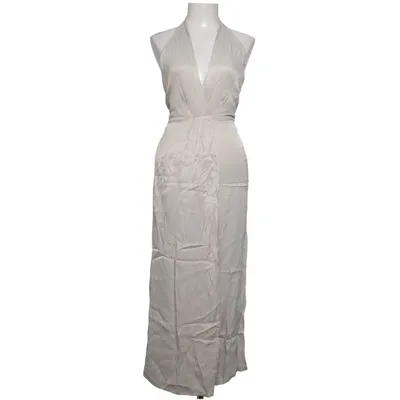 Halterneck-kjole (Beige) fra Zara Viscose