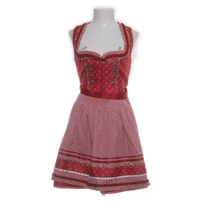Dirndl (Red, White) from Krüger Madl Cotton, Polyester
