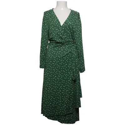 Wrap dress (Green, White) from Miss Clarity Elastane, Viscose