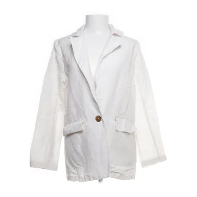 Blazer (Blanc) de Rabalder Coton, Lin