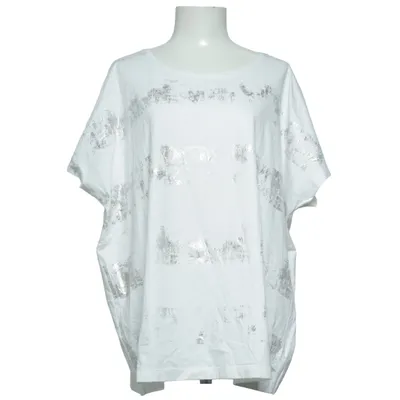 T-shirt (Wit) van Gina Laura Collection Katoen, Elastaan