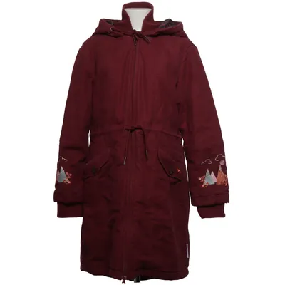 Parka (Red, Multicolored) from Blutsgeschwister Elastane, Organic cotton, Recycled polyester