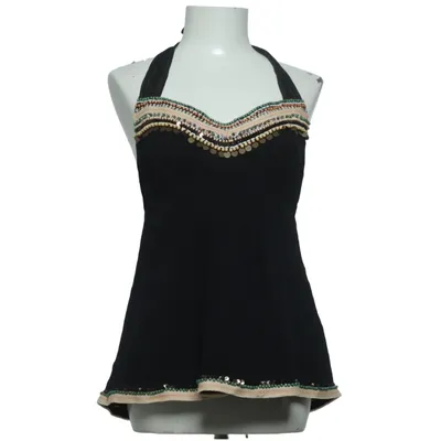 Halter neck top (Black, Multicolored) from Nanette Lepore Silk