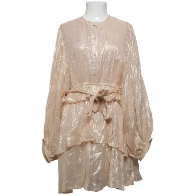 Dress (Gold) from Sundress Cotton, Metallic fiber, Viscose