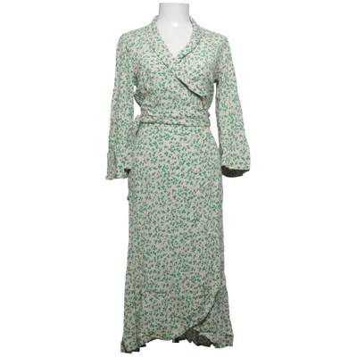 Robe portefeuille (Beige, Vert) de Ganni Viscose