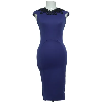 Robe (Bleu) de Lydia Bright Élasthane, Polyester