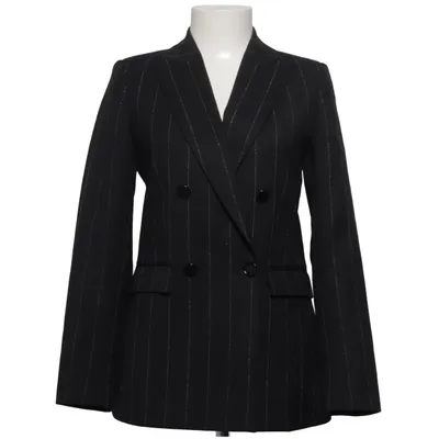 Blazer (Noir) de Massimo Dutti Viscose, Laine