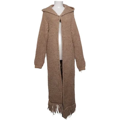 Cardigan (Beige) Acrylic, Alpaca wool, Viscose