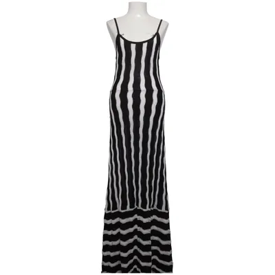Robe longue (Noir, Blanc) de Forever 21 Polyamide, Viscose