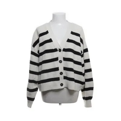 Cardigan (White, Black) from H&M Acrylic, Cotton