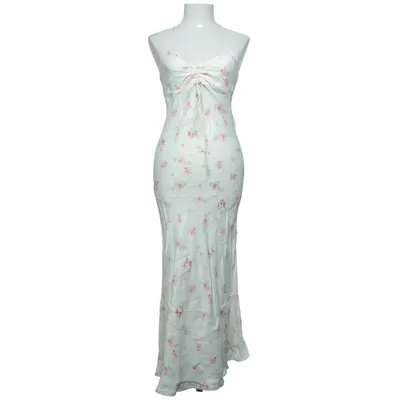 Maxi jurk (Wit, Roze) van Zara