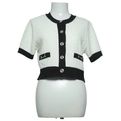 Cardigan (White, Black) from Ingni Acrylic