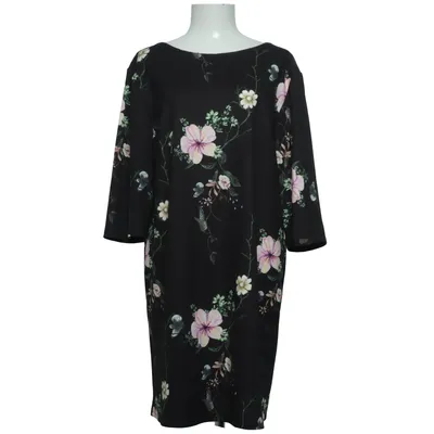 Dress (Black, Multicolored) from Lacony Elastane, Polyester