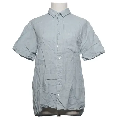 Short sleeve shirt (Blue) from Harris Wilson Linen