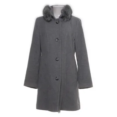 Manteau (Gris) de Barbara Lebek Cachemire, Polyamide, Laine
