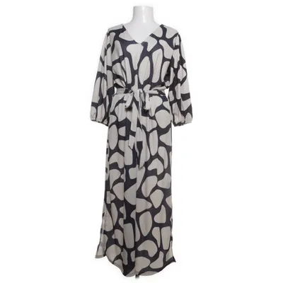 Maxi jurk (Grijs, Beige) van Happy Holly Elastaan, Gerecycled polyester