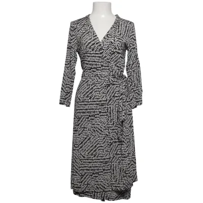 Robe portefeuille (Noir, Blanc) de Camilla Thulin Élasthane, Viscose