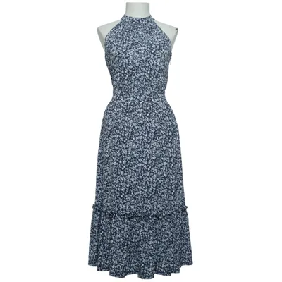 Maxi jurk (Blauw, Wit) van Michael Kors Elastaan, Polyester