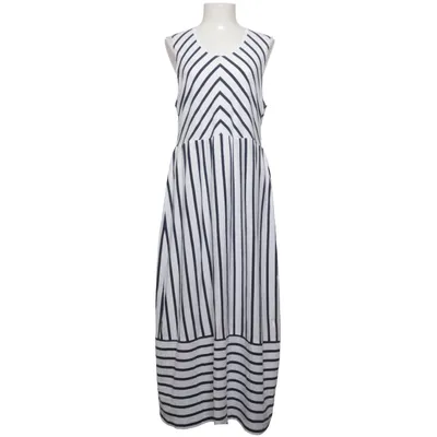 Robe longue (Blanc, Bleu) de House of Lola Coton, Élasthane